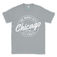 Heather Grey chicago Classic Tee - artisFamous