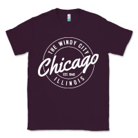 Plum chicago Classic Tee - artisFamous