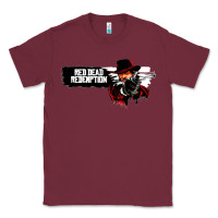Burgundy red dead redemption Classic Tee - artisFamous