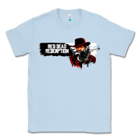 Dusty Blue red dead redemption Classic Tee - artisFamous