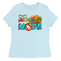 Baby Blue vacay mode Ladies Tee - Artiststas
