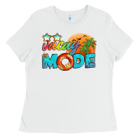 White vacay mode Ladies Tee - Artiststas