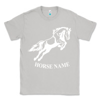 Moon Dust Personalised Horse Printed Equestrian Riding Cob Jumping Rider Horse Classic Tee - artisFamous