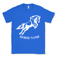 True Royal Personalised Horse Printed Equestrian Riding Cob Jumping Rider Horse Classic Tee - artisFamous