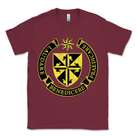 Burgundy Roman Catholic Classic Tee - artisFamous