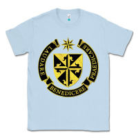 Dusty Blue Roman Catholic Classic Tee - artisFamous