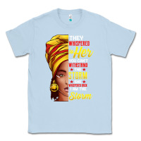 Dusty Blue black history month shirt african woman afro i am the storm t shirt Classic Tee - artisFamous