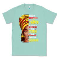 Seafoam black history month shirt african woman afro i am the storm t shirt Classic Tee - artisFamous
