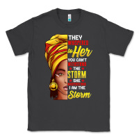 Smoke black history month shirt african woman afro i am the storm t shirt Classic Tee - artisFamous