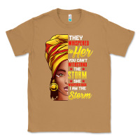 Toasted Coconut black history month shirt african woman afro i am the storm t shirt Classic Tee - artisFamous