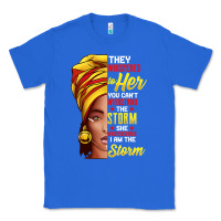 True Royal black history month shirt african woman afro i am the storm t shirt Classic Tee - artisFamous