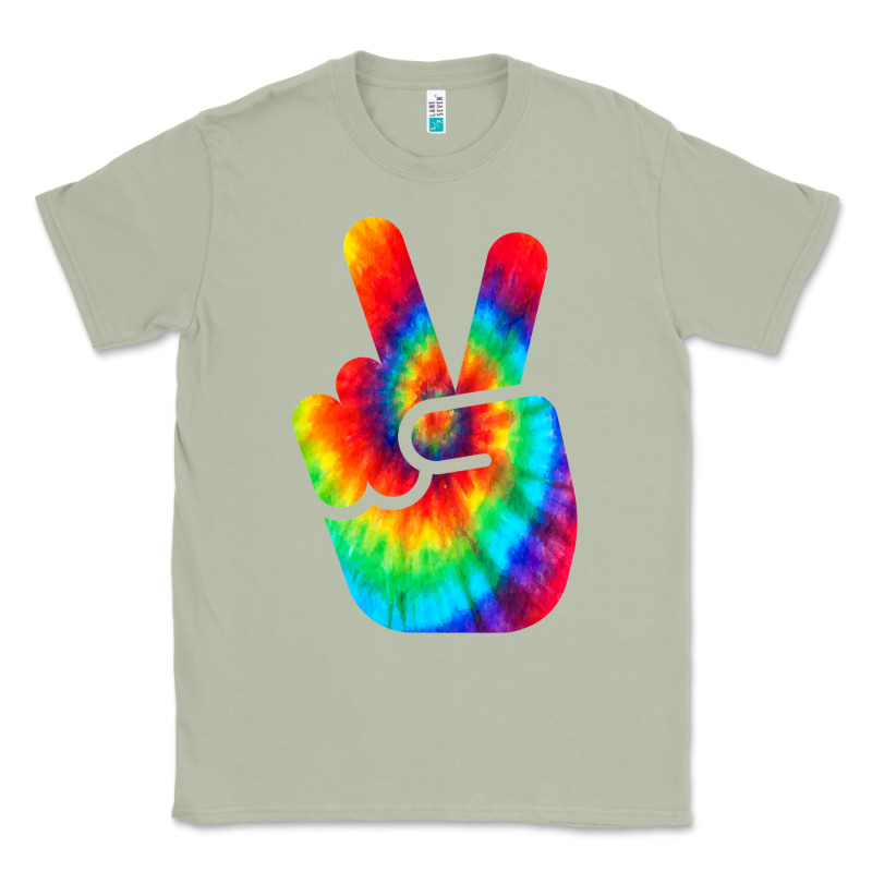 Cool Peace Hand Tie Dye T Shirt For Boys And Girls Classic Tee by artisFamous | Teevron