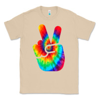 Mushroom cool peace hand tie dye t shirt for boys and girls Classic Tee - artisFamous