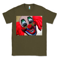 Army Green embroidered clown Classic Tee - artisFamous