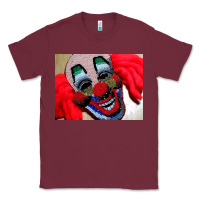 Burgundy embroidered clown Classic Tee - artisFamous