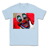 Dusty Blue embroidered clown Classic Tee - artisFamous