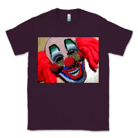 Plum embroidered clown Classic Tee - artisFamous