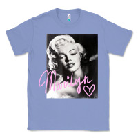Colony Blue monroe black and white pink handwriting t shirt Classic Tee - artisFamous