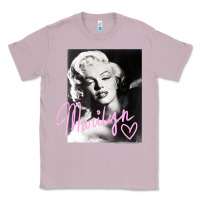 Lilac monroe black and white pink handwriting t shirt Classic Tee - artisFamous