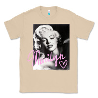 Mushroom monroe black and white pink handwriting t shirt Classic Tee - artisFamous