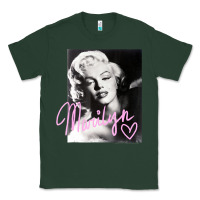 Sports Green monroe black and white pink handwriting t shirt Classic Tee - artisFamous