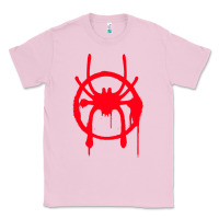 Bubblegum Pink spiderverse miles symbol tag t shirt Classic Tee - artisFamous