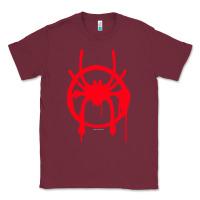 Burgundy spiderverse miles symbol tag t shirt Classic Tee - artisFamous