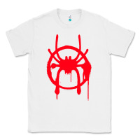 White spiderverse miles symbol tag t shirt Classic Tee - artisFamous