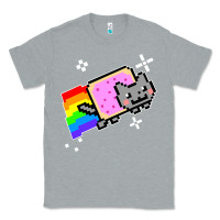 Heather Grey nyan cat t shirt Classic Tee - artisFamous
