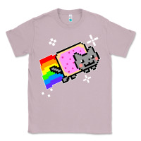 Lilac nyan cat t shirt Classic Tee - artisFamous