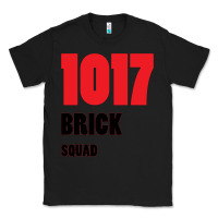 Black 1017 Brick Squad Black Red Classic Tee - artisFamous