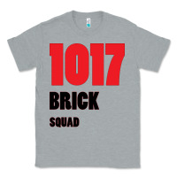 Heather Grey 1017 Brick Squad Black Red Classic Tee - artisFamous