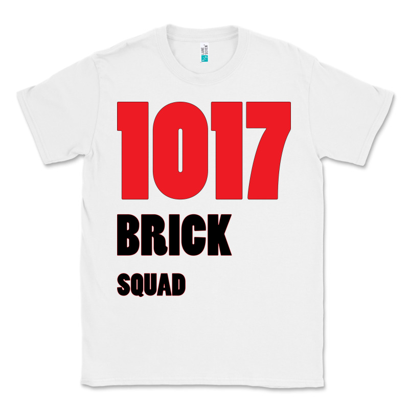 1017 Brick Squad Black Red Classic Tee by artisFamous | Teevron