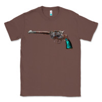 Chestnut Revolver Handgun Classic Tee - artisFamous