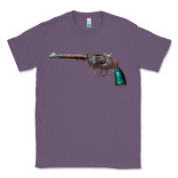 Lavender Revolver Handgun Classic Tee - artisFamous