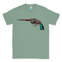 Sage Revolver Handgun Classic Tee - artisFamous