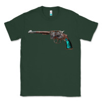 Sports Green Revolver Handgun Classic Tee - artisFamous