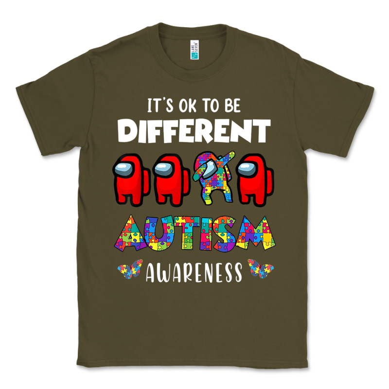 A.mong Us It's O.kay To Be Different Autism Awareness T Shirt Classic Tee by artisFamous | Teevron