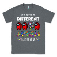 Charcoal Heather a.mong us it's o.kay to be different autism awareness t shirt Classic Tee - artisFamous