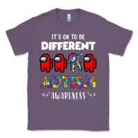 Lavender a.mong us it's o.kay to be different autism awareness t shirt Classic Tee - artisFamous