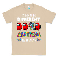 Mushroom a.mong us it's o.kay to be different autism awareness t shirt Classic Tee - artisFamous