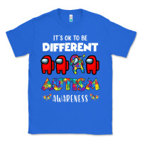 True Royal a.mong us it's o.kay to be different autism awareness t shirt Classic Tee - artisFamous