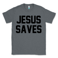 Charcoal Heather jesus saves christian faith trust in god lord christ Classic Tee - artisFamous