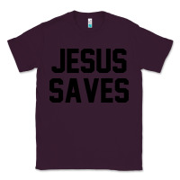 Plum jesus saves christian faith trust in god lord christ Classic Tee - artisFamous