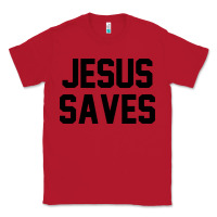 Red jesus saves christian faith trust in god lord christ Classic Tee - artisFamous