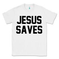 White jesus saves christian faith trust in god lord christ Classic Tee - artisFamous