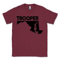 Burgundy maryland state trooper Classic Tee - artisFamous