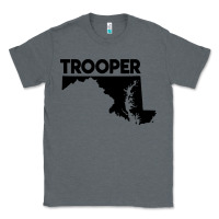 Charcoal Heather maryland state trooper Classic Tee - artisFamous