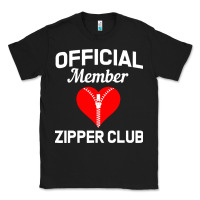 Black open heart surgery zipper club bypass get well recovery gift Classic Tee - artisFamous
