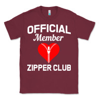 Burgundy open heart surgery zipper club bypass get well recovery gift Classic Tee - artisFamous